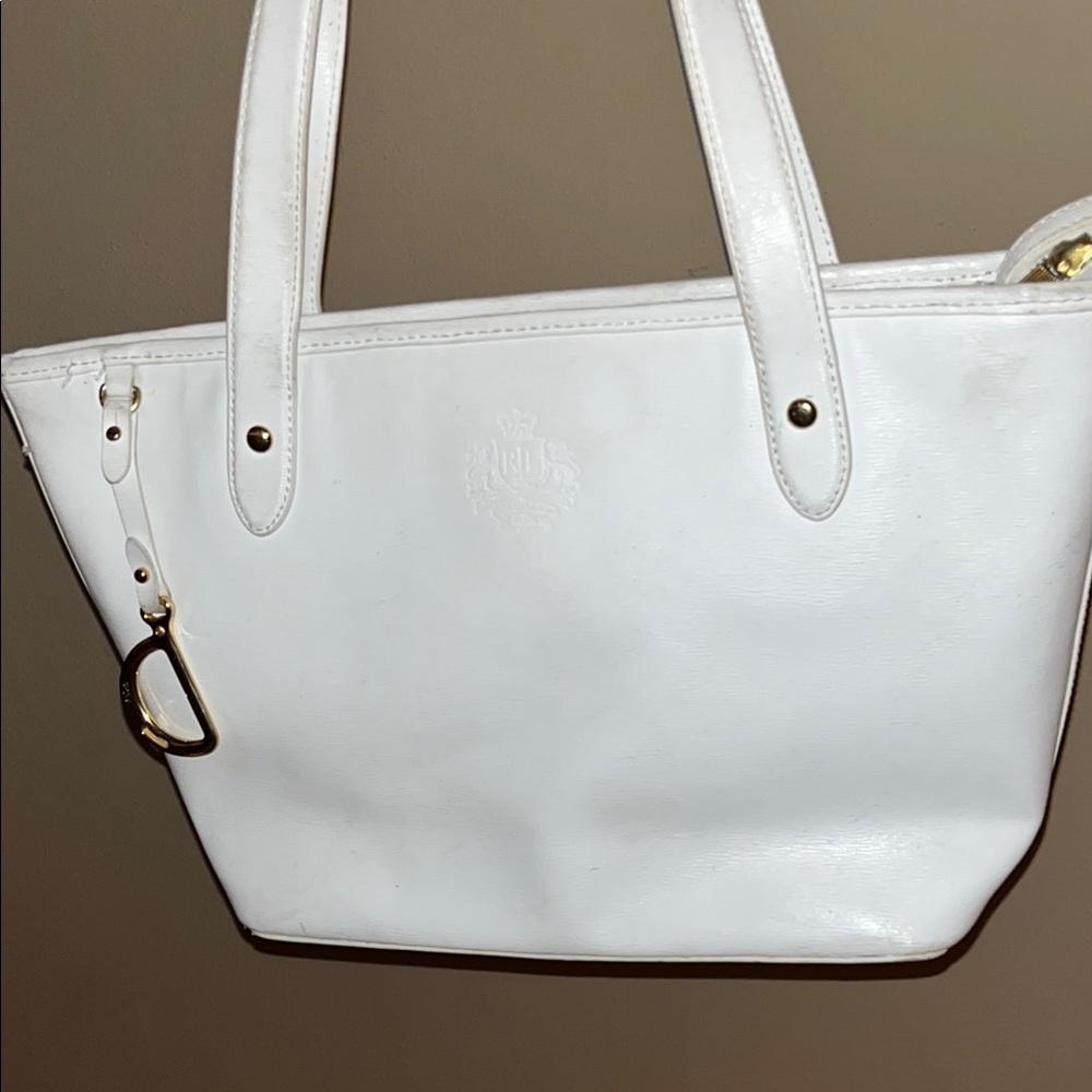 Ralph Lauren white tote